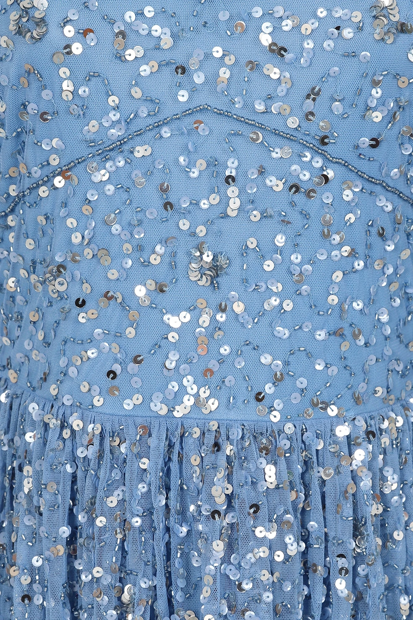 Agnes Blue Sequin Maxi Dress 8 Agnes Blue Sequin Maxi Dress - Image 8