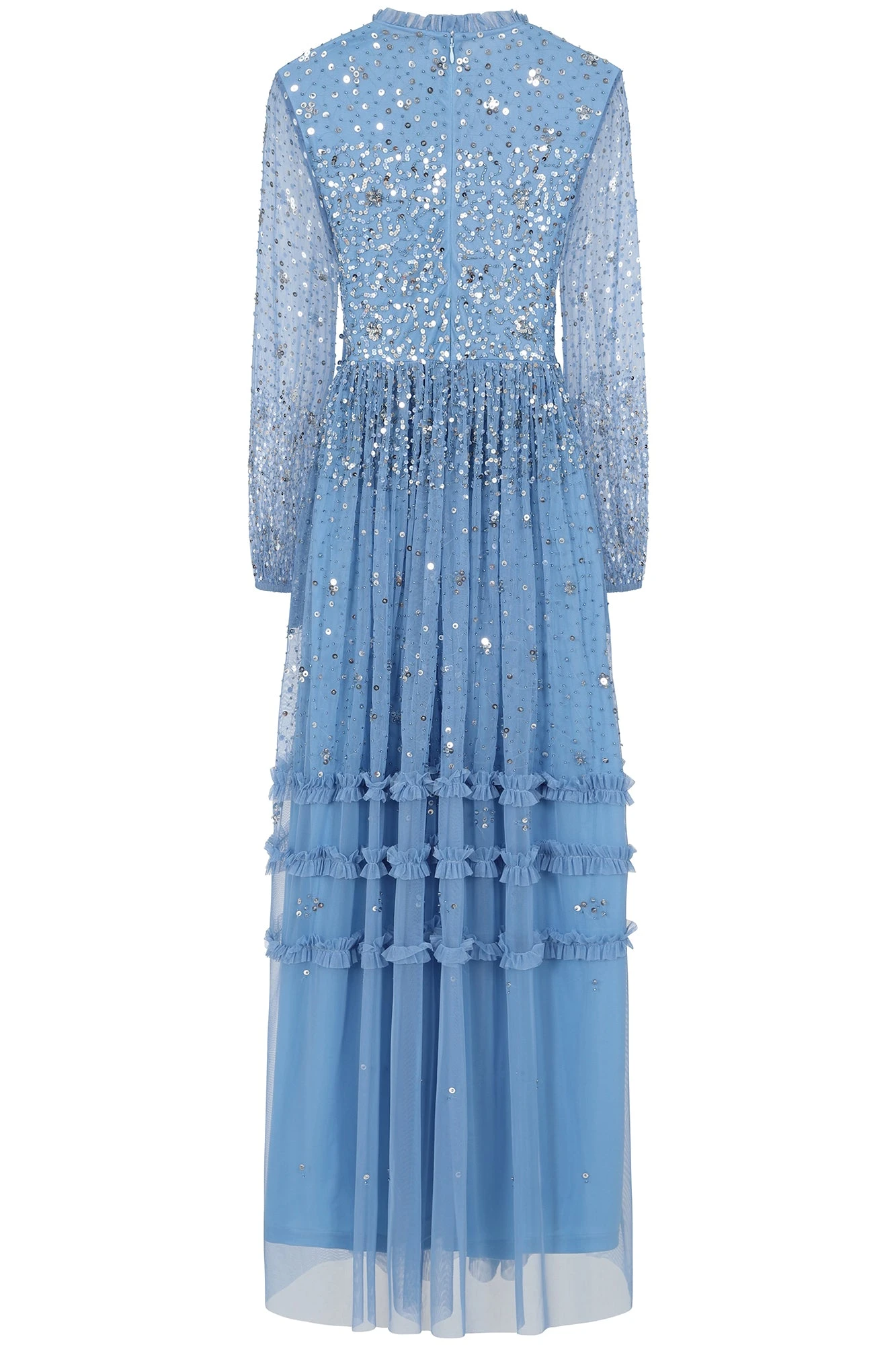 Agnes Blue Sequin Maxi Dress 7 Agnes Blue Sequin Maxi Dress - Image 7