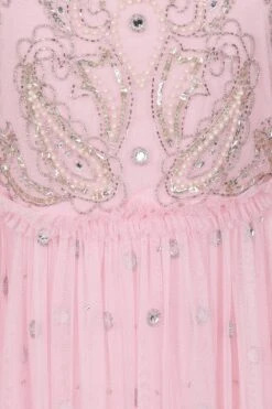 Anita Pink Embellished Maxi Dress 17 Anita Pink Embellished Maxi Dress -Frock And Frill US Anita Pink Embellished Maxi Dress 3