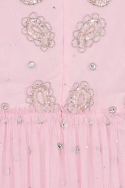 Anita Pink Embellished Maxi Dress 19 Anita Pink Embellished Maxi Dress -Frock And Frill US Anita Pink Embellished Maxi Dress 5