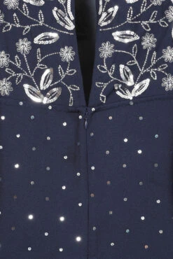 Arna Navy Sequin Maxi Dress -Frock And Frill US Arna Navy Sequin Maxi Dress 1