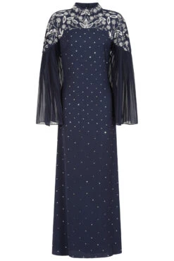 Frock And Frill US -Frock And Frill US Arna Navy Sequin Maxi Dress 12