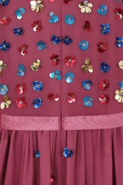 Astor Raspberry Floral Sequin Midi Dress 7 Astor Raspberry Floral Sequin Midi Dress -Frock And Frill US Astor Raspberry Sequin Midi Dress 1