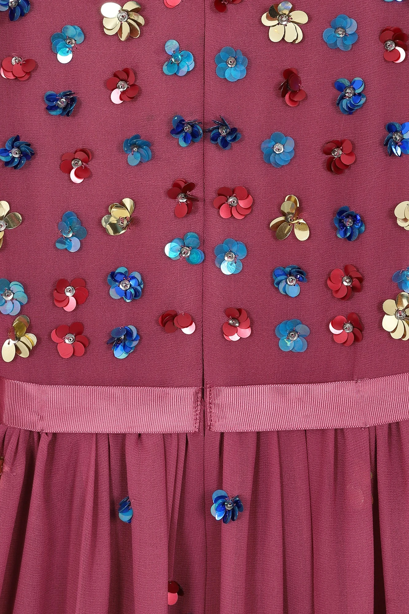 Astor Raspberry Floral Sequin Midi Dress 4 Astor Raspberry Floral Sequin Midi Dress - Image 4