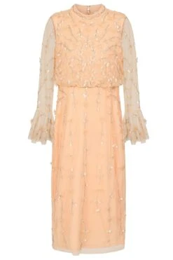 Frock And Frill US -Frock And Frill US Ava Almond Sequin Midi Dress 7