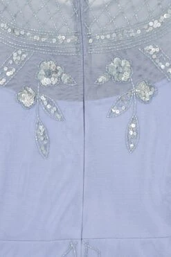 Calanthe Celestial Blue Embellished Maxi Dress -Frock And Frill US Calanthe Blue Embellished Maxi Dress 1