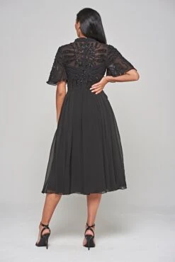 Cari Black Cornelli Sequin Midi Dress 14 Cari Black Cornelli Sequin Midi Dress -Frock And Frill US Cari Black Cornelli Midi Dress 11