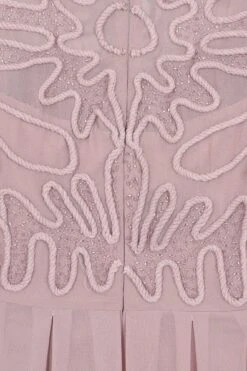 Cari Mauve Cornelli Sequin Midi Dress -Frock And Frill US Cari Mauve Cornelli Midi Dress 1