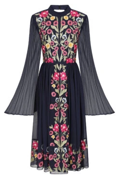 Frock And Frill US -Frock And Frill US Cerelia Navy Floral Midi Dress 12