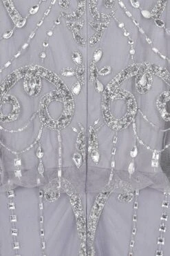 Christine Grey Embellished Maxi Dress With Batwing Sleeves -Frock And Frill US Christine Grey Embellished Maxi Dress 1