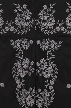 Colden Embroidered Hanky Hem Dress -Frock And Frill US Colden Black Embroidered Dress 1