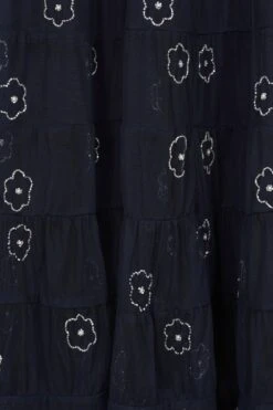 Dahlia Navy Floral Embellished Maxi Dress -Frock And Frill US Dahlia Navy Floral Embellished Maxi Dress 1