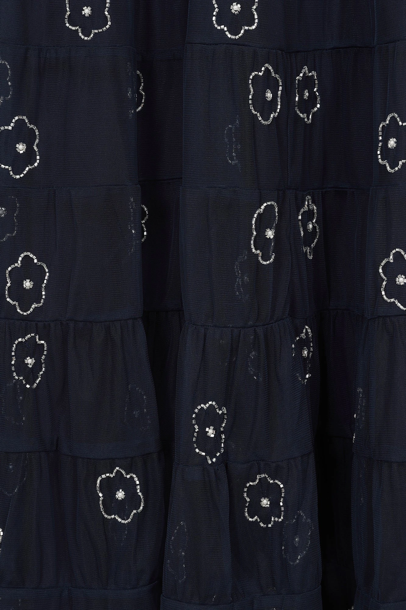 Dahlia Navy Floral Embellished Maxi Dress - Image 9