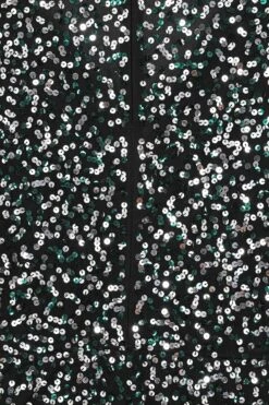 Dana Black Sequin Maxi Dress -Frock And Frill US Dana Black Sequin Maxi Dress 2