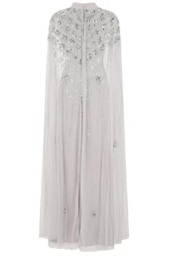Eileen Grey Embellished Dress With Cape Sleeves -Frock And Frill US Eileen Grey Embellished Maxi Dress 4