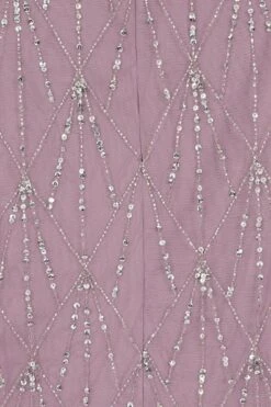 Erma Lilac Embellished Maxi Dress -Frock And Frill US Erma Lilac Embellished Maxi Dress 1