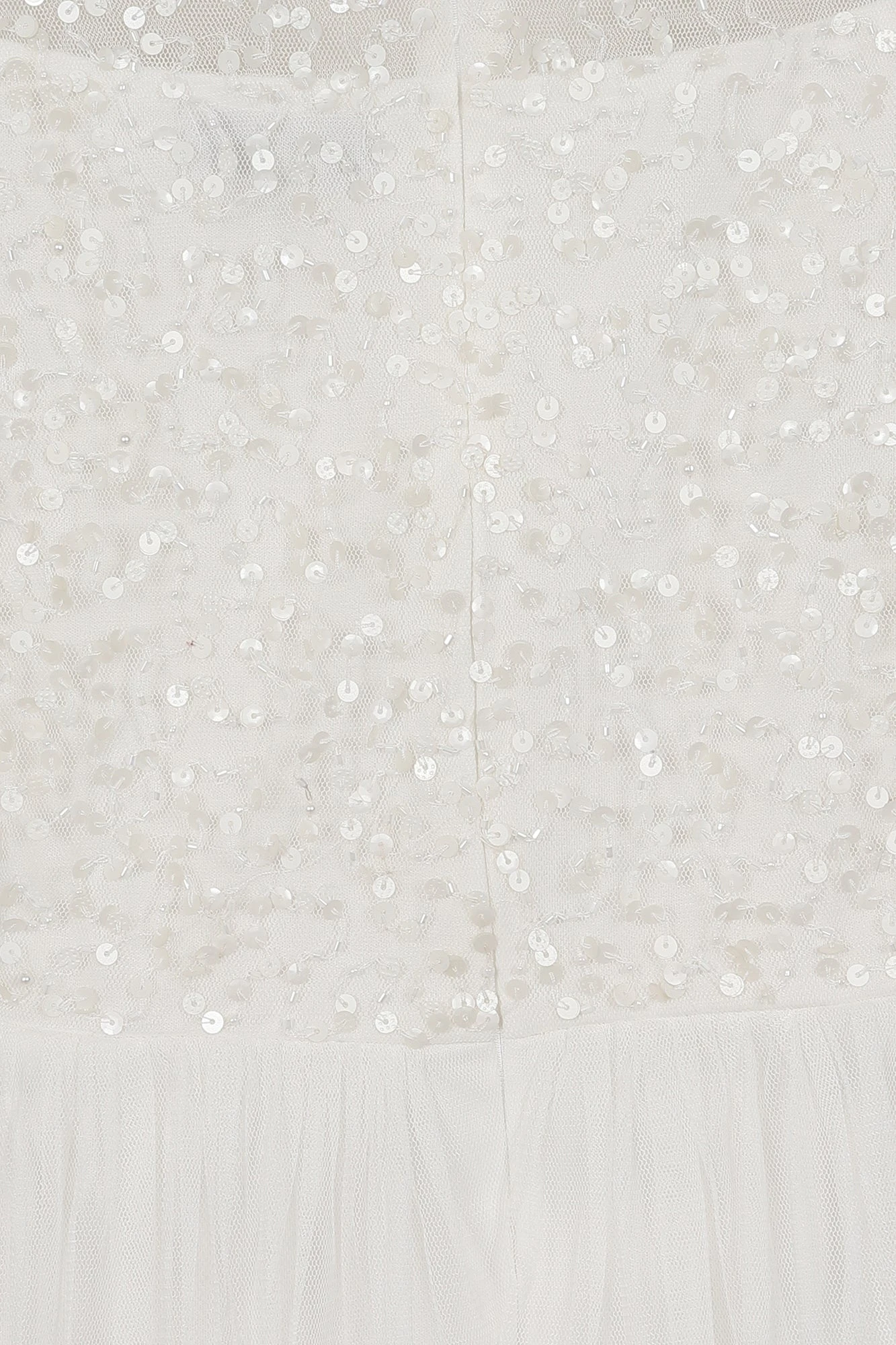 Eva White Embellished Maxi Dress With Feather Trim 8 Eva White Embellished Maxi Dress With Feather Trim - Image 8