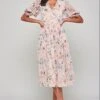 Fleur Floral Print Midi Dress