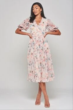 Fleur Floral Print Midi Dress