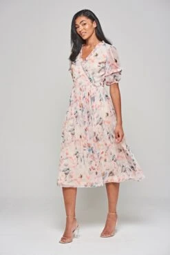 Fleur Floral Print Midi Dress -Frock And Frill US Fleur Floral Print Midi Dress 4