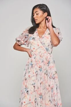 Fleur Floral Print Midi Dress -Frock And Frill US Fleur Floral Print Midi Dress 5