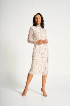 Giselle Embellished Midi Dress -Frock And Frill US Giselle Embellished Midi Dress 4