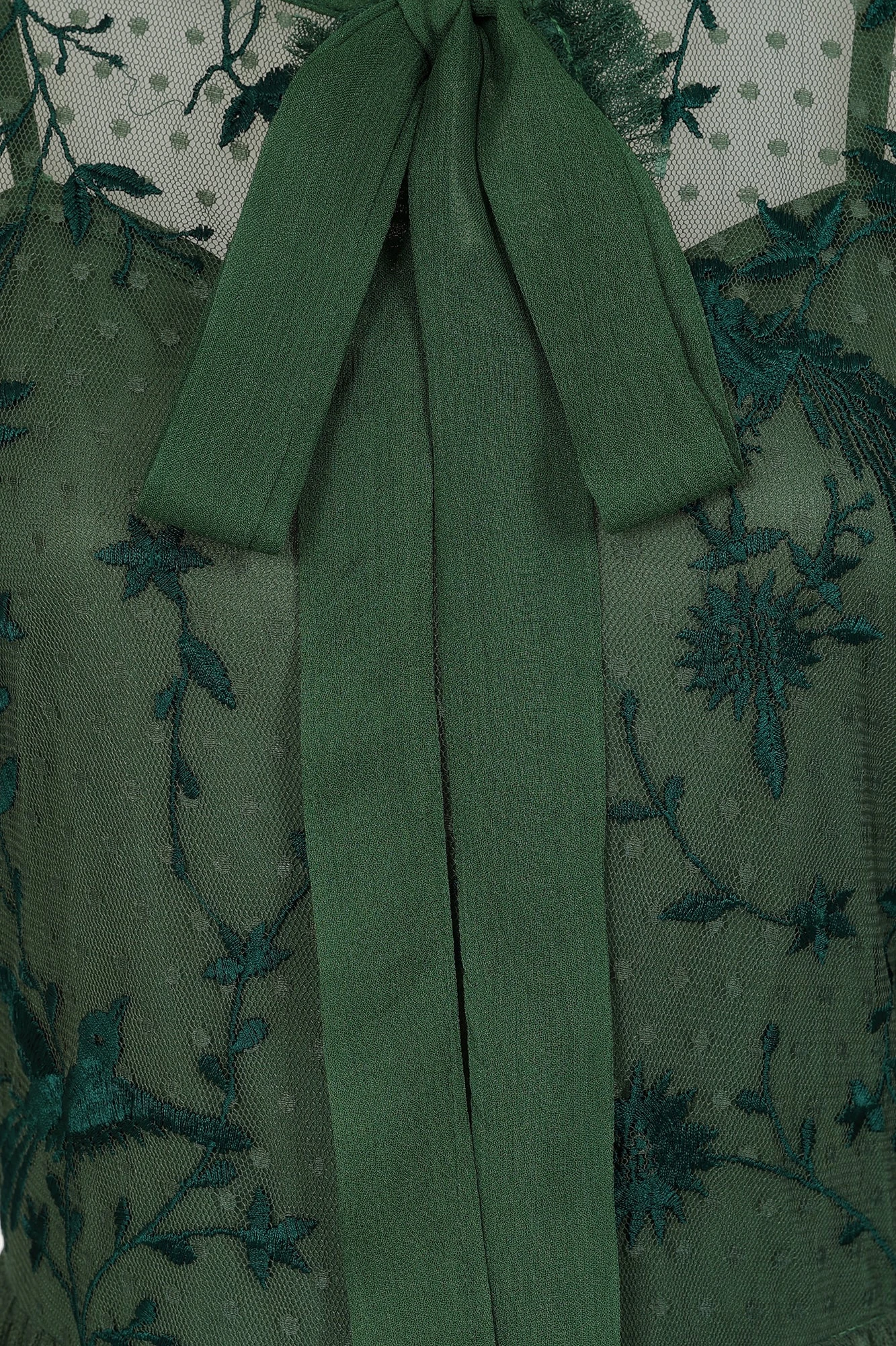 Ivy Green Floral Embroidered Maxi Dress 8 Ivy Green Floral Embroidered Maxi Dress - Image 8