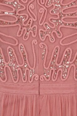 Jenna Rose Cornelli Sequin Midi Dress -Frock And Frill US Jenna Rose Cornelli Midi Dress 1