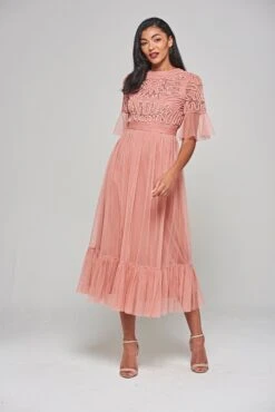 Jenna Rose Cornelli Sequin Midi Dress -Frock And Frill US Jenna Rose Cornelli Midi Dress 2