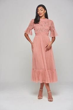 Jenna Rose Cornelli Sequin Midi Dress