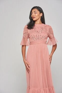 Jenna Rose Cornelli Sequin Midi Dress -Frock And Frill US Jenna Rose Cornelli Midi Dress 7
