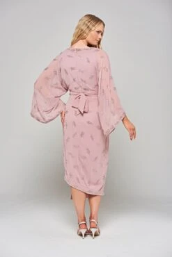 Julia Blush Embellished Midaxi Dress With Oversized Sleeves -Frock And Frill US Julia Blush Midaxi Dress 10