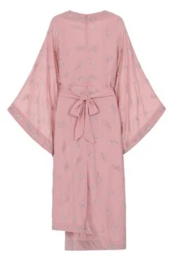 Julia Blush Embellished Midaxi Dress With Oversized Sleeves -Frock And Frill US Julia Blush Midaxi Dress 13