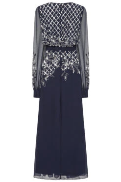 Kaira Navy Sequin Maxi Dress -Frock And Frill US Kaira Navy Sequin Maxi Dress 13