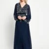 Kaira Navy Sequin Maxi Dress