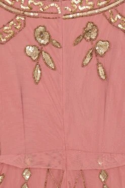 Kassia Blush Embellished Maxi Dress -Frock And Frill US Kassia Blush Embellished Maxi Dress 9