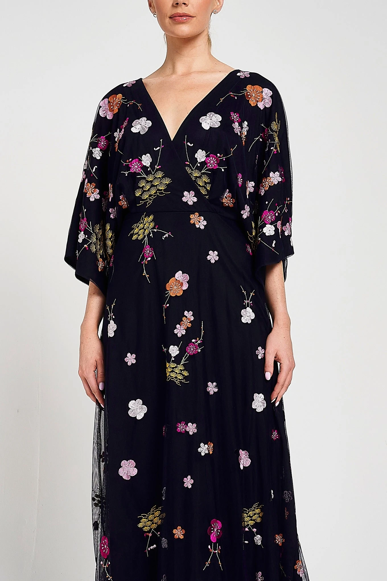 Lana Floral Embroidered Maxi Dress - Image 3