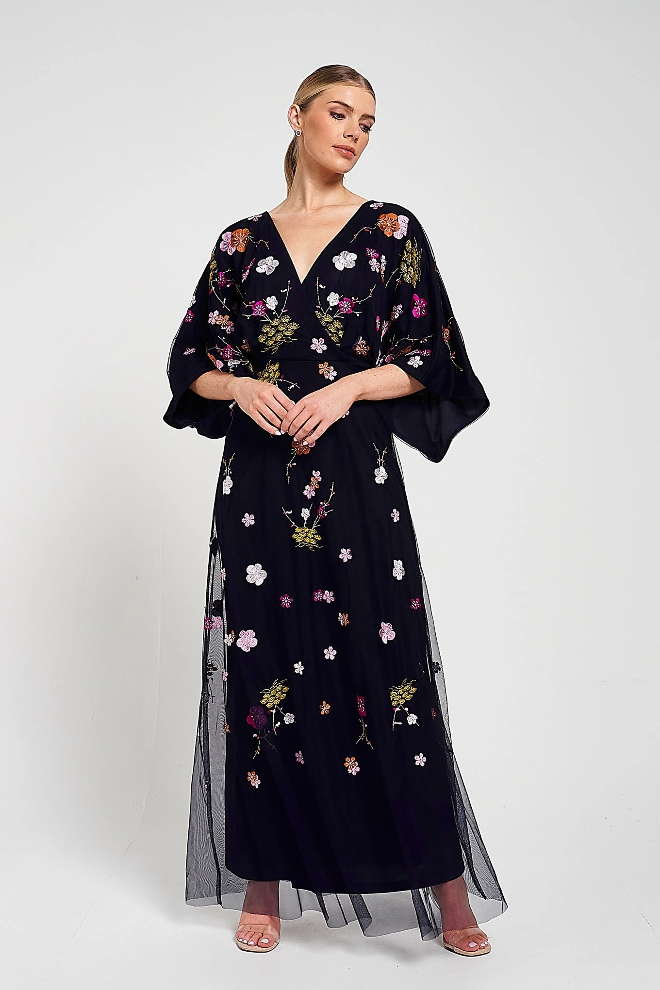 Lana Floral Embroidered Maxi Dress