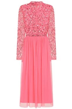 Lela Strawberry Embellished Midi Dress -Frock And Frill US Lela Strawberry Embellished Midi Dress 4