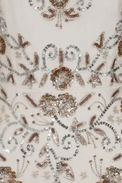 Liana Floral Embellished Maxi Dress -Frock And Frill US Liana Floral Embellished Maxi Dress 4