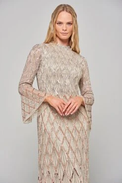 Lillian Ombre Embellished Maxi Dress