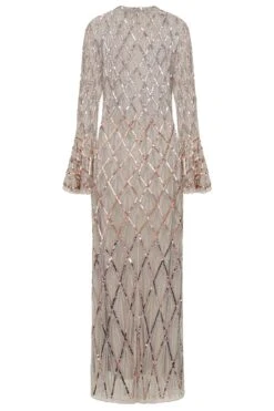 Lillian Ombre Embellished Maxi Dress -Frock And Frill US Lillian Ombre Embellished Maxi Dress 8
