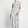 Lise Grey Sequin Maxi Dress