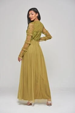 Lorna Willow Sequin Maxi Dress -Frock And Frill US Lorna Willow Sequin Maxi Dress 2