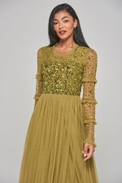 Lorna Willow Sequin Maxi Dress -Frock And Frill US Lorna Willow Sequin Maxi Dress 5