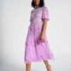 Lynne Pink Sequin Midi Dress