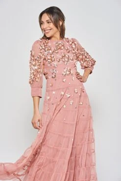 Marissa Rose Embellished Tiered Maxi Dress -Frock And Frill US Marissa Rose Embellished Maxi Dress 6