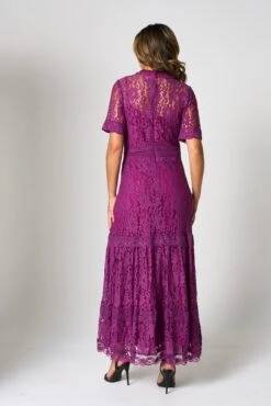Mila Purple Lace Maxi Dress -Frock And Frill US Mila Purple Lace Maxi Dress 7