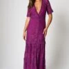 Mila Purple Lace Maxi Dress