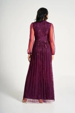 Natalia Berry Embellished Maxi Dress -Frock And Frill US Natalia Berry Embellished Maxi Dress 1